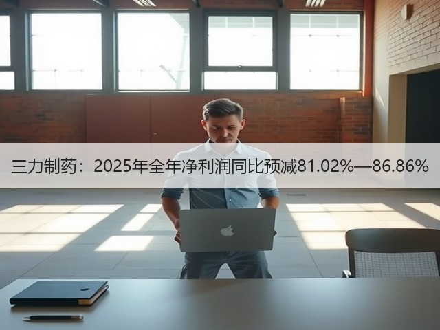 三力制药：2025年全年净利润同比预减81.02%—86.86%(图2)