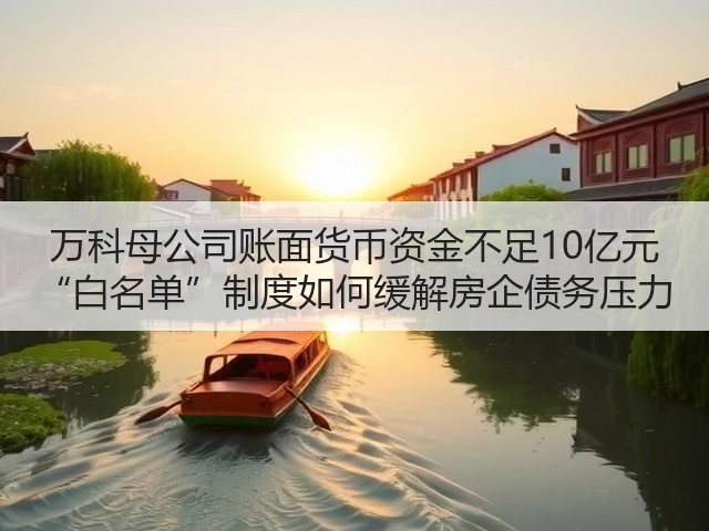 万科母公司账面货币资金不足10亿元 “白名单”制度如何缓解房企债务压力(图3) 万科母公司账面货币资金不足10亿元 “白名单”制度如何缓解房企债务压力(图3)