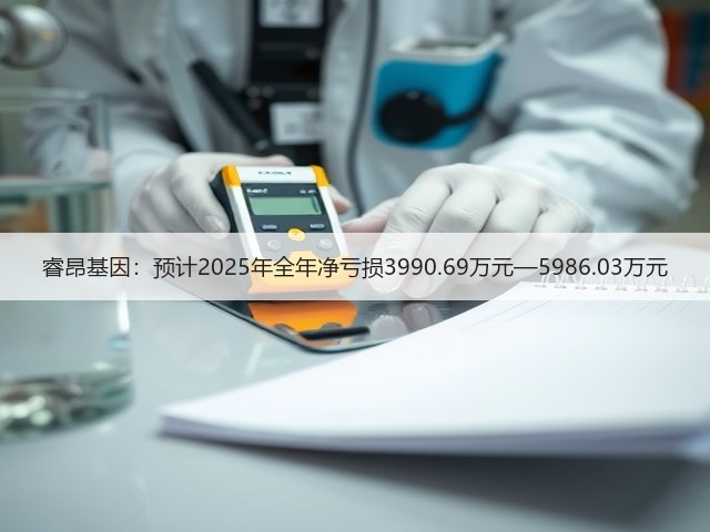 睿昂基因：预计2025年全年净亏损3990.69万元—5986.03万元(图3)
