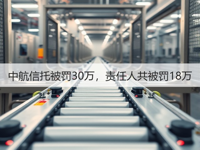 中航信托被罚30万,责任人共被罚18万(图1) 中航信托被罚30万,责任人共被罚18万(图1)