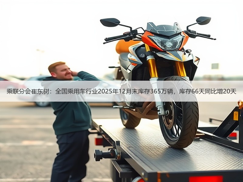 乘联分会崔东树：全国乘用车行业2025年12月末库存365万辆，库存66天同比增20天