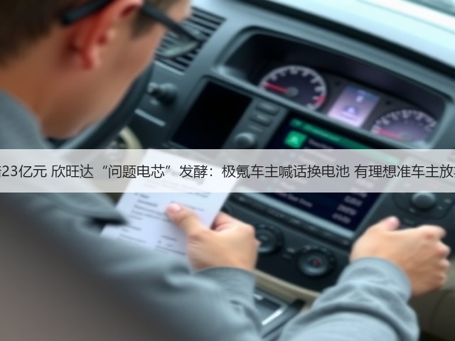 被索赔23亿元 欣旺达“问题电芯”发酵：极氪车主喊话换电池 有理想准车主放弃提车(图2)