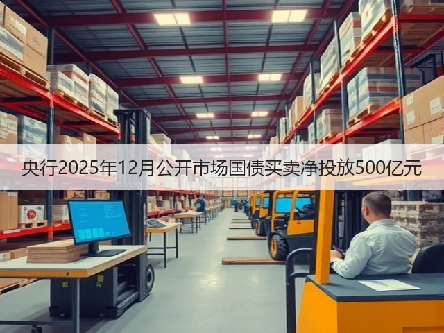 央行2025年12月公开市场国债买卖净投放500亿元(图2)