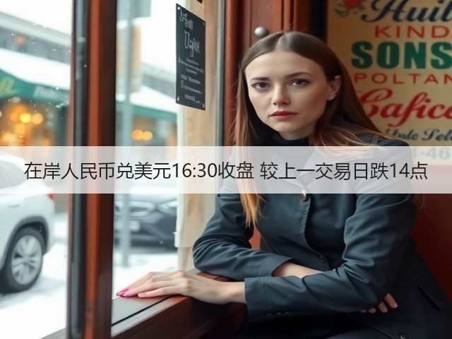 在岸人民币兑美元16:30收盘 较上一交易日跌14点(图1)