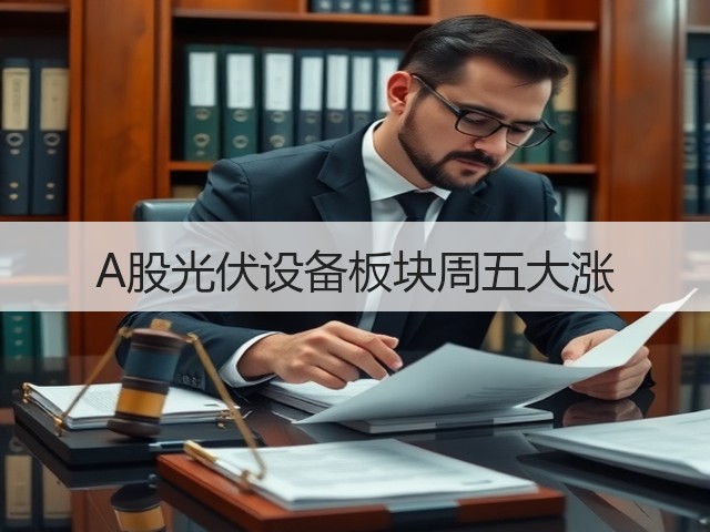 A股光伏设备板块周五大涨(图3) A股光伏设备板块周五大涨(图3)