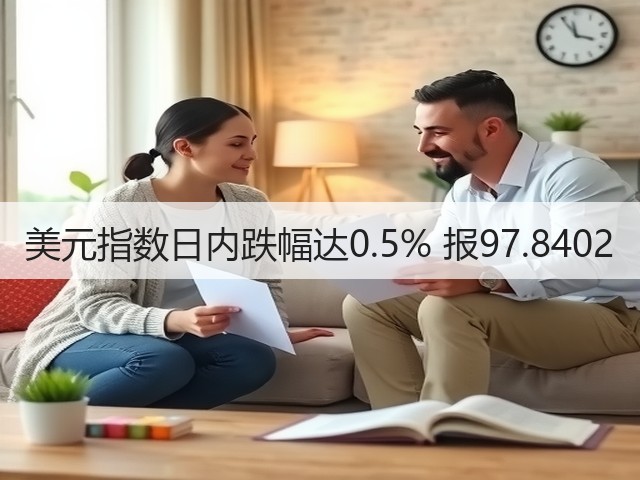 美元指数日内跌幅达0.5% 报97.8402(图2)
