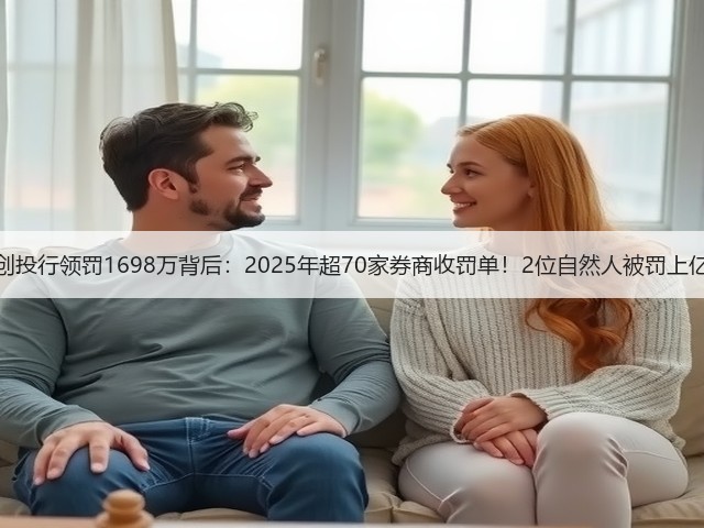 一创投行领罚1698万背后：2025年超70家券商收罚单！2位自然人被罚上亿元(图3)