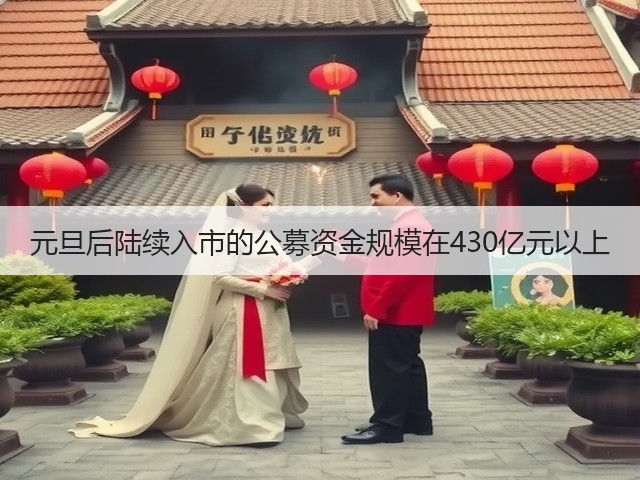 元旦后陆续入市的公募资金规模在430亿元以上(图1)