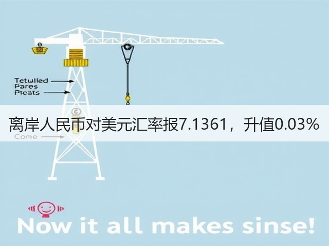 离岸人民币对美元汇率报7.1361，升值0.03%(图2)