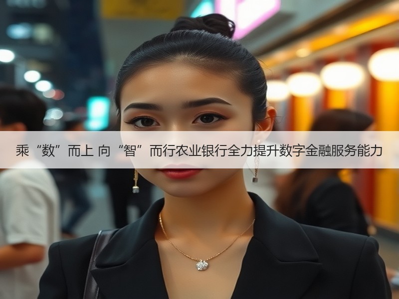 乘“数”而上 向“智”而行农业银行全力提升数字金融服务能力
