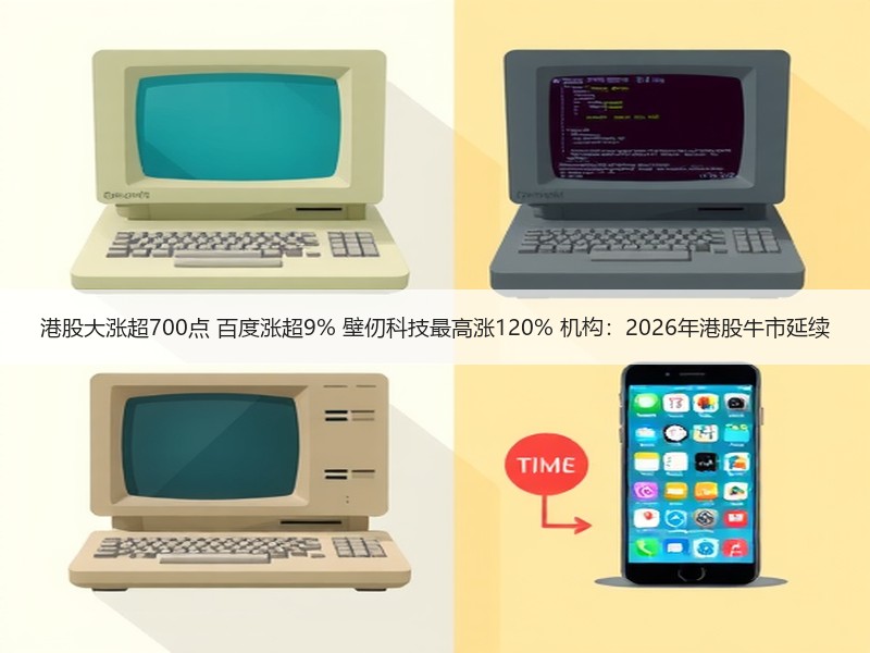 港股大涨超700点 百度涨超9% 壁仞科技最高涨120% 机构：2026年港股牛市延续
