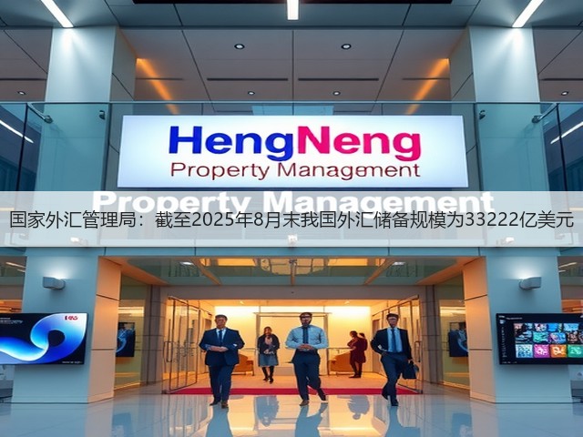 国家外汇管理局：截至2025年8月末我国外汇储备规模为33222亿美元(图1)