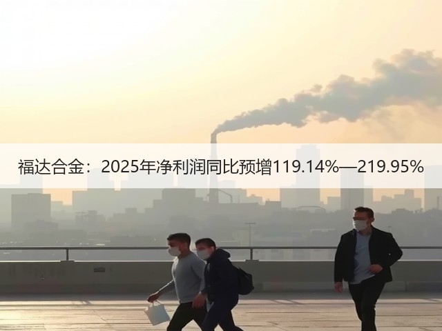 福达合金:2025年净利润同比预增119.14%—219.95%(图1) 福达合金:2025年净利润同比预增119.14%—219.95%(图1)