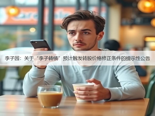 李子园:关于“李子转债”预计触发转股价格修正条件的提示性公告(图1) 李子园:关于“李子转债”预计触发转股价格修正条件的提示性公告(图1)