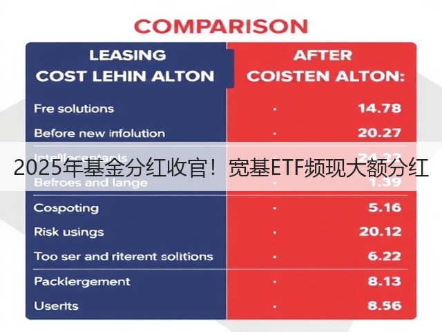 2025年基金分红收官！宽基ETF频现大额分红(图3)
