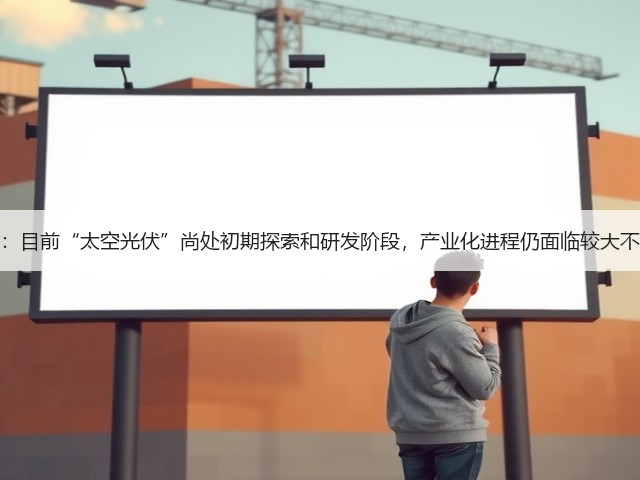 奥特维：目前“太空光伏”尚处初期探索和研发阶段，产业化进程仍面临较大不确定性(图2)