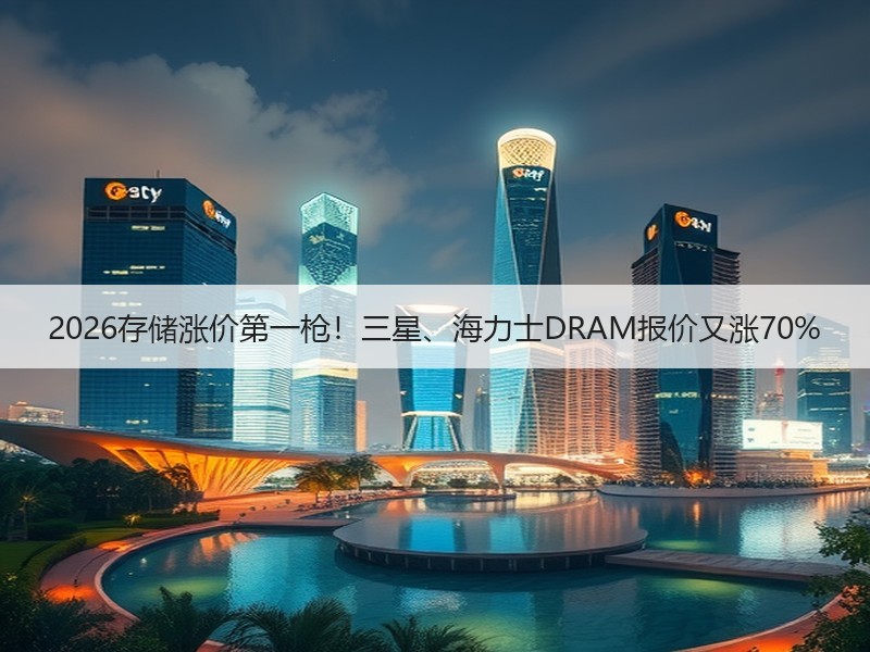 2026存储涨价第一枪！三星、海力士DRAM报价又涨70%
