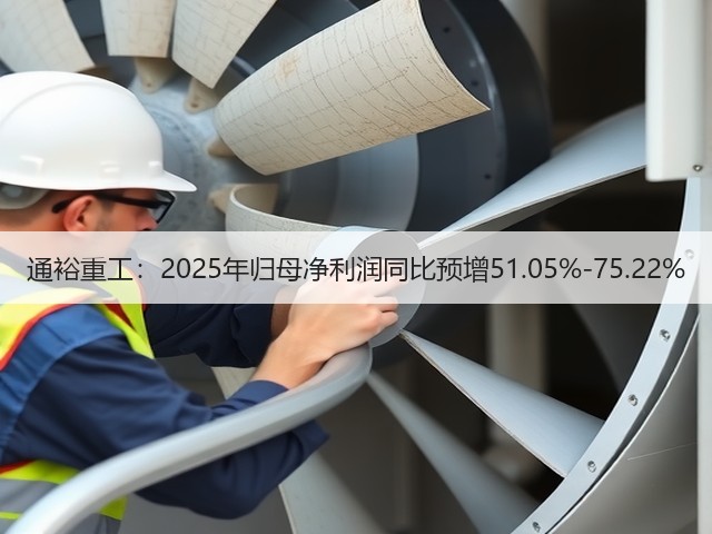 通裕重工：2025年归母净利润同比预增51.05%-75.22%(图1)