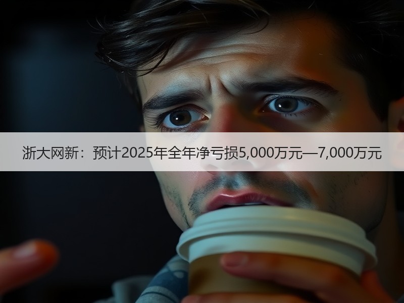 浙大网新：预计2025年全年净亏损5,000万元—7,000万元