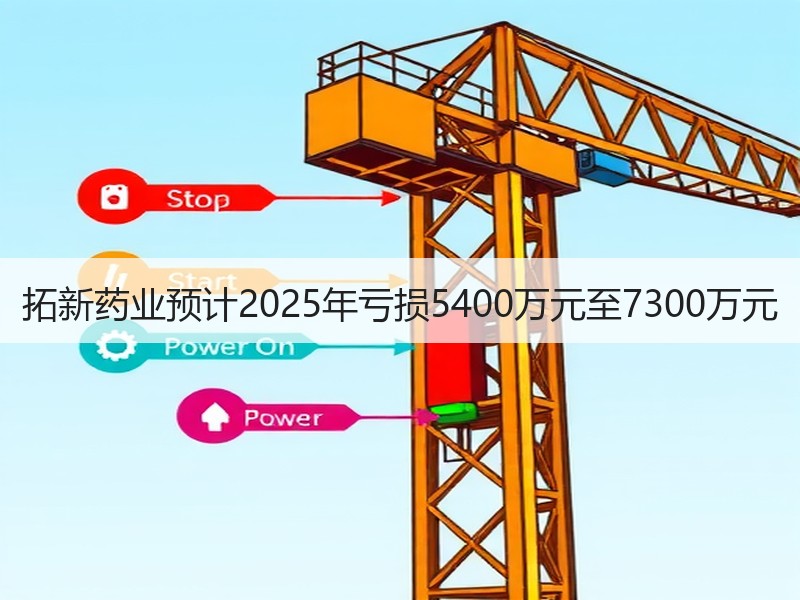 拓新药业预计2025年亏损5400万元至7300万元