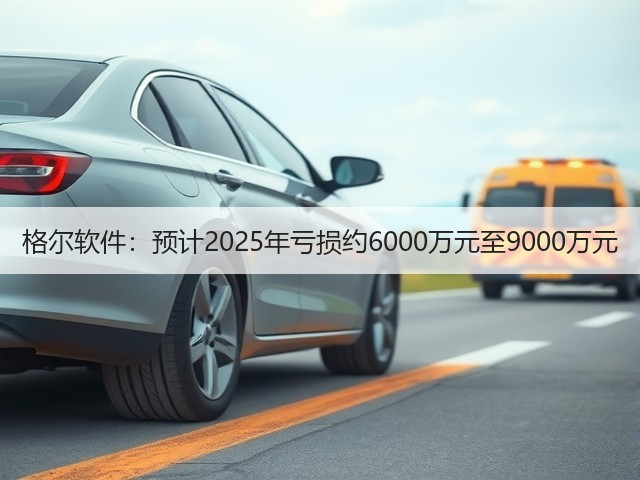 格尔软件:预计2025年亏损约6000万元至9000万元(图1) 格尔软件:预计2025年亏损约6000万元至9000万元(图1)