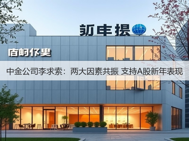 中金公司李求索：两大因素共振 支持A股新年表现