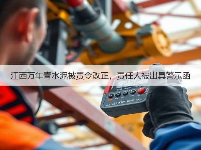 江西万年青水泥被责令改正，责任人被出具警示函(图2)
