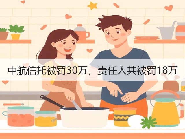 中航信托被罚30万，责任人共被罚18万(图3)