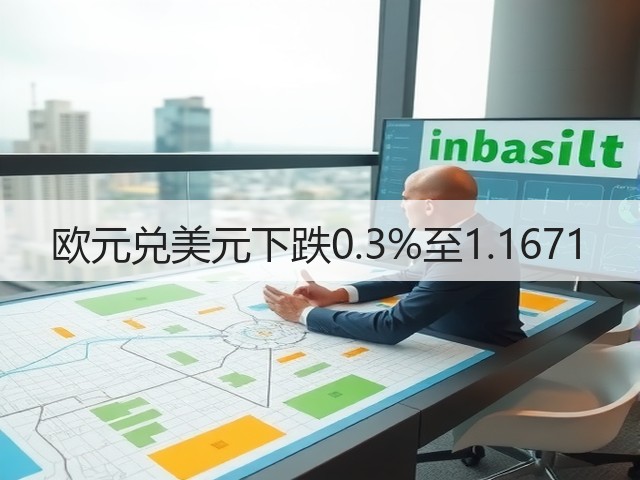 欧元兑美元下跌0.3%至1.1671(图1)