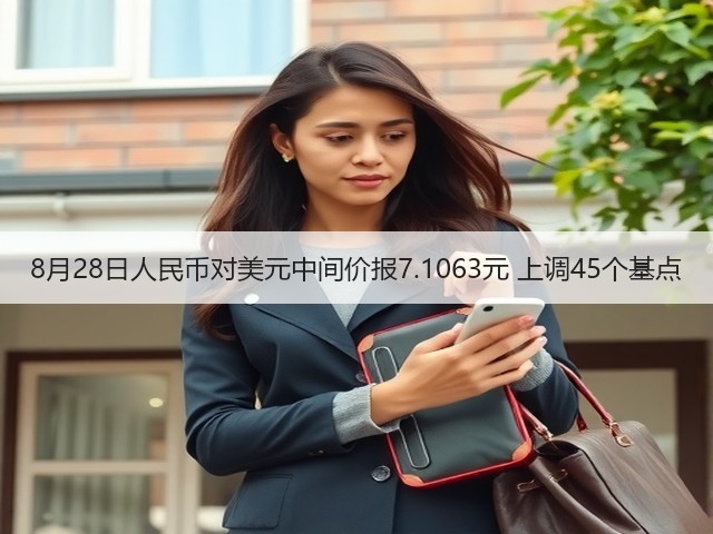 8月28日人民币对美元中间价报7.1063元 上调45个基点(图2)