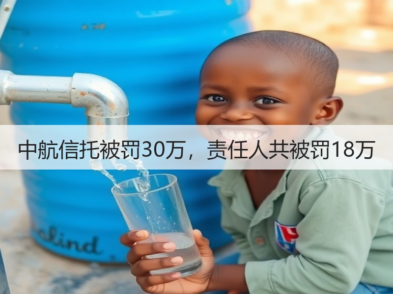 中航信托被罚30万，责任人共被罚18万