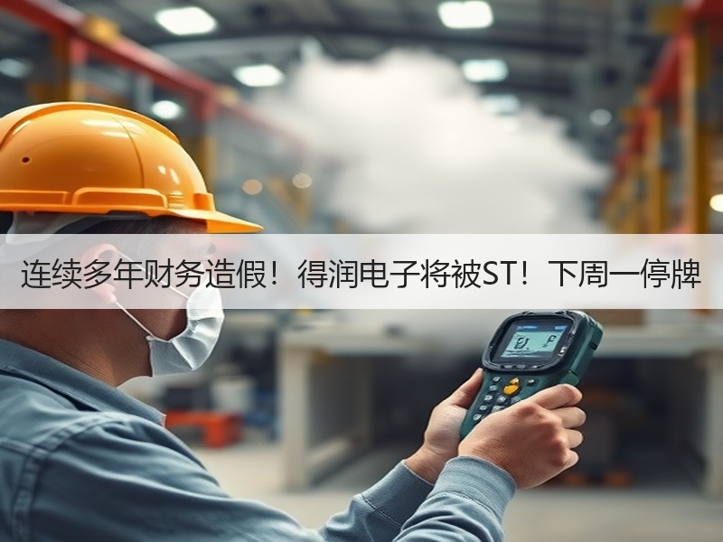 连续多年财务造假！得润电子将被ST！下周一停牌