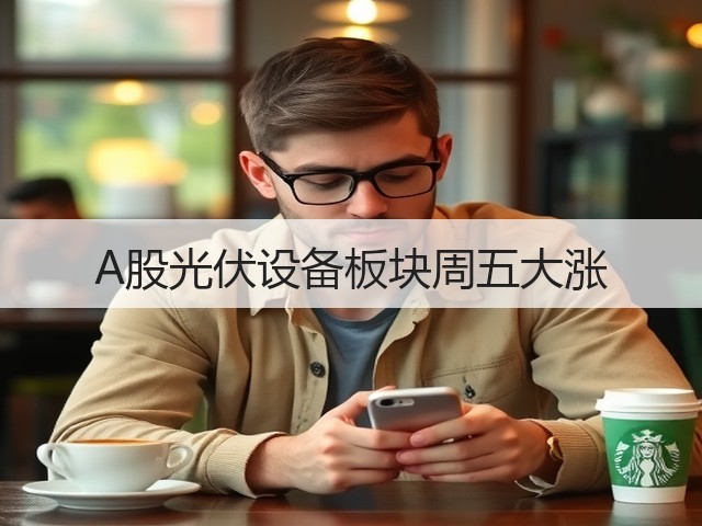 A股光伏设备板块周五大涨(图1) A股光伏设备板块周五大涨(图1)