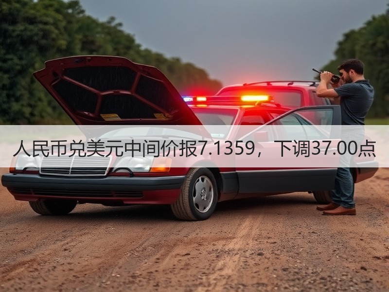 人民币兑美元中间价报7.1359，下调37.00点