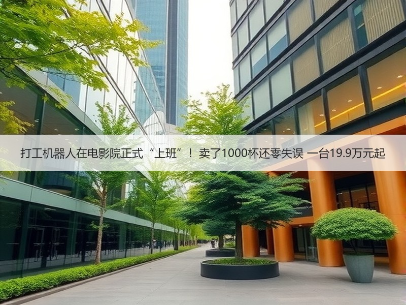 打工机器人在电影院正式“上班”！卖了1000杯还零失误 一台19.9万元起