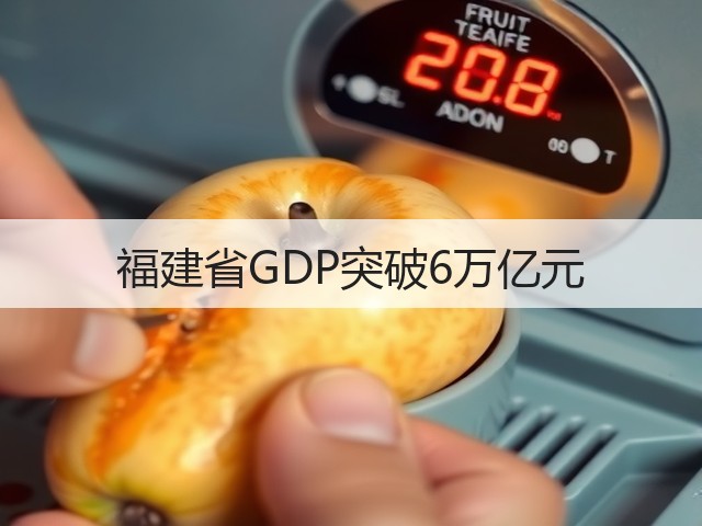 福建省GDP突破6万亿元(图1) 福建省GDP突破6万亿元(图1)