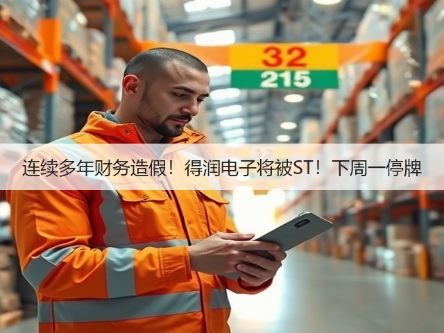 连续多年财务造假!得润电子将被ST!下周一停牌(图2) 连续多年财务造假!得润电子将被ST!下周一停牌(图2)