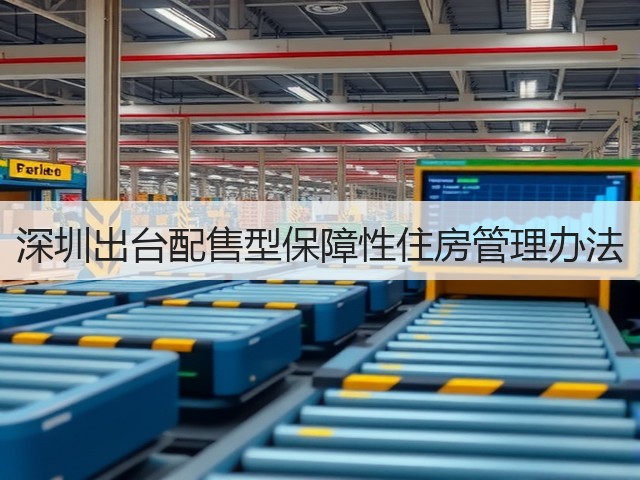 深圳出台配售型保障性住房管理办法(图3)