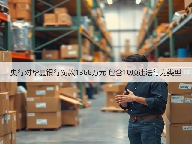 央行对华夏银行罚款1366万元 包含10项违法行为类型(图1) 央行对华夏银行罚款1366万元 包含10项违法行为类型(图1)