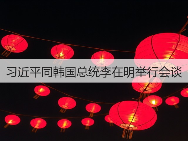 习近平同韩国总统李在明举行会谈(图1)
