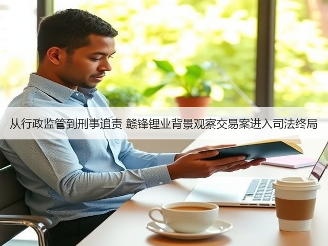 从行政监管到刑事追责 赣锋锂业背景观察交易案进入司法终局(图1) 从行政监管到刑事追责 赣锋锂业背景观察交易案进入司法终局(图1)