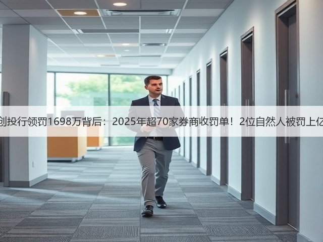 一创投行领罚1698万背后：2025年超70家券商收罚单！2位自然人被罚上亿元(图2)