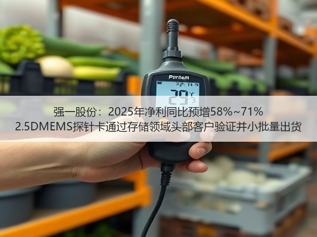 强一股份：2025年净利同比预增58%~71% 2.5DMEMS探针卡通过存储领域头部客户验证并小批量出货(图1)