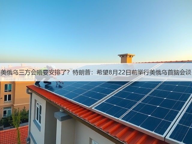 美俄乌三方会晤要安排了？特朗普：希望8月22日前举行美俄乌首脑会谈(图3)
