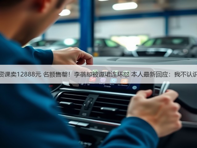 投资课卖12888元 名额售罄！李蓓却被谭珺连环怼 本人最新回应：我不认识她(图2)
