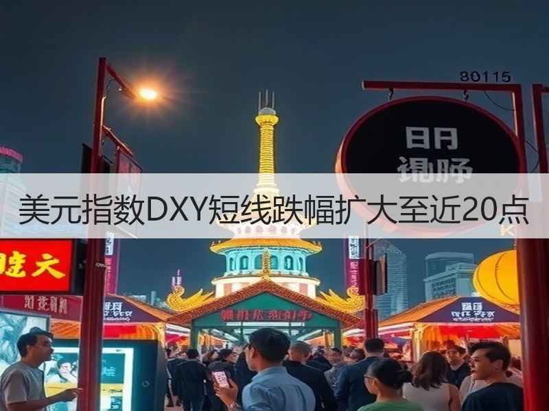 美元指数DXY短线跌幅扩大至近20点
