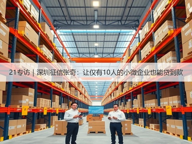 21专访｜深圳征信张奇：让仅有10人的小微企业也能贷到款(图3)