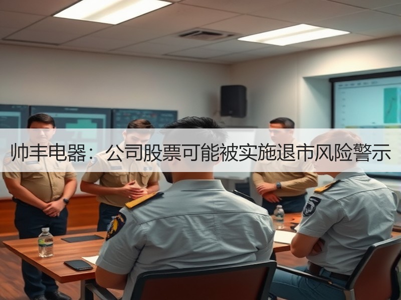 帅丰电器：公司股票可能被实施退市风险警示