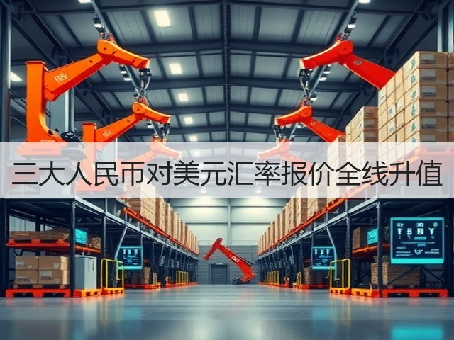 三大人民币对美元汇率报价全线升值(图1) 三大人民币对美元汇率报价全线升值(图1)