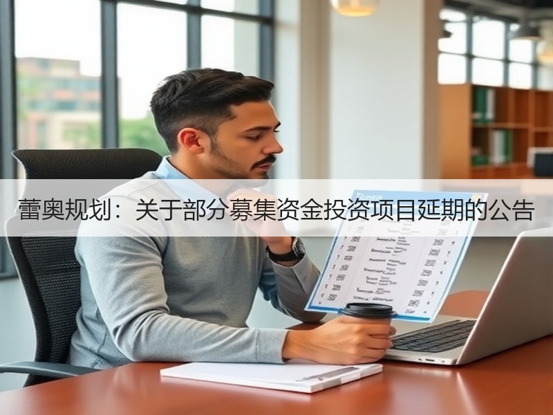 蕾奥规划：关于部分募集资金投资项目延期的公告